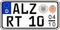 German license plate, Seasonal plates