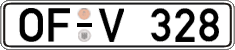 German license plate, Regular plates