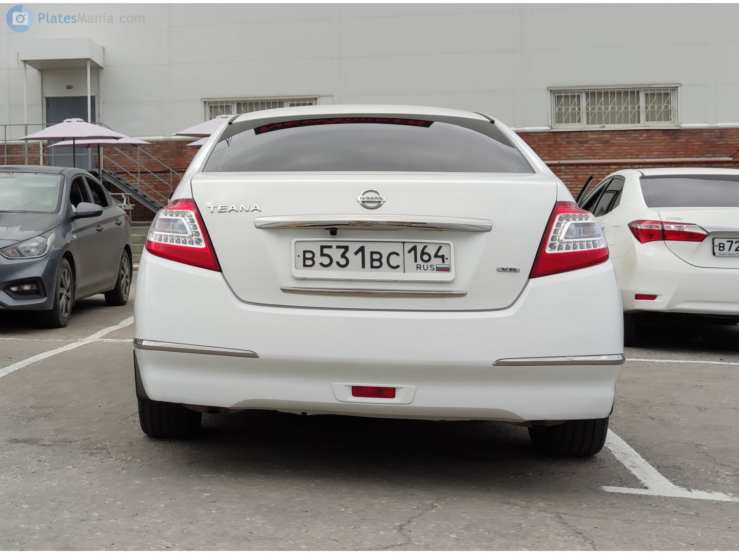 в 531 вс 164, Nissan Teana 2nd gen (J32), 2008–2014 (–2019 for TW-market)