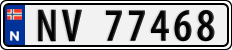 License plate of Norway, Cars