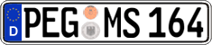 German license plate, Regular plates