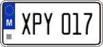 License plate of Malta, Regular plates (ABC 123)