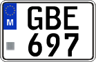 License plate of Malta, Regular plates (ABC 123)