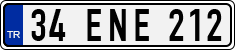 License plate of Turkey, Regular plates