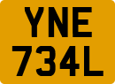License plate of the United Kingdom, 1963 year system