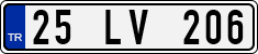 License plate of Turkey, Regular plates