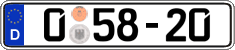German license plate, Diplomatic
