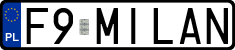 License plates of Poland, Vanity Plates