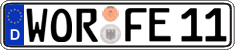 German license plate, Regular plates