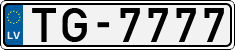 License plate of Latvia, Regular car plates