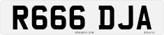 License plate of the United Kingdom, 1983 year system