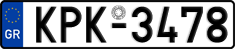 License plate of Greece, Cars