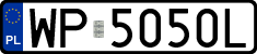 License plates of Poland, Regular car plates