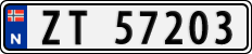 License plate of Norway, Cars