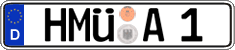 German license plate, Regular plates