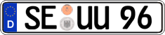 German license plate, Regular plates