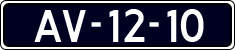 License plate of the Netherlands, Commercial Vehicles (1951-1994 system)