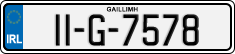 License plate of Ireland, Regular plates