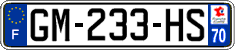 French license plate, SIV (ordinary)