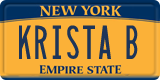 New York, Vanity Plates