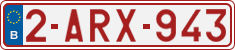 License plate of Belgium, Regular plates (2010)