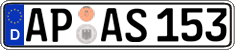German license plate, Regular plates