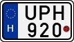 license plates of Hungary, Motorcycles (1990)