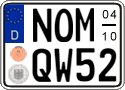 German license plate, Seasonal plates