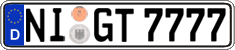 German license plate, Regular plates