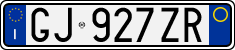 License plate of Italy, Cars (1994 year series)