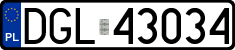 License plates of Poland, Regular car plates