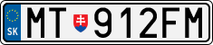 License plate of Slovakia, Cars