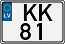License plate of Latvia, Regular car plates