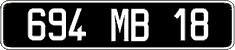 French license plate, FNI