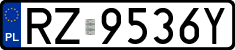 License plates of Poland, Regular car plates