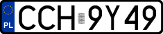 License plates of Poland, Regular car plates