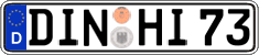 German license plate, Regular plates