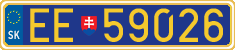 License plate of Slovakia, Diplomatic