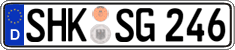 German license plate, Regular plates