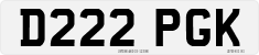 License plate of the United Kingdom, 1983 year system