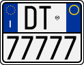 License plate of Italy, Motorcycles (1994 year series)