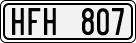License plate of Sweden, Regular plates
