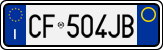 License plate of Italy, Cars (1994 year series)