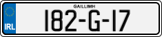 License plate of Ireland, Regular plates