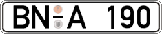 German license plate, Regular plates