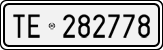License plate of Italy, Cars (1927 year series)