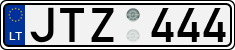License plate of Lithuania, Cars