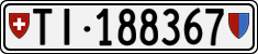 License plate of Switzerland, Cars