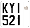 License plate of Greece, Motorcycles