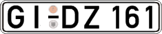 German license plate, Regular plates